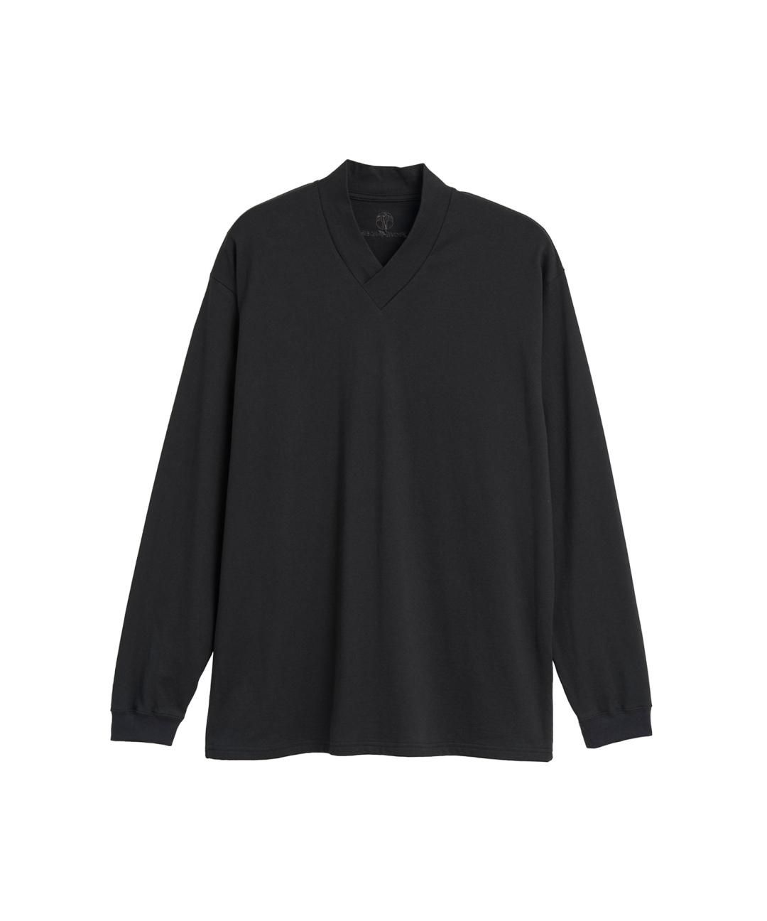 WAROBE / JUBAN LONG SLEEVE TEE / BLACK photo