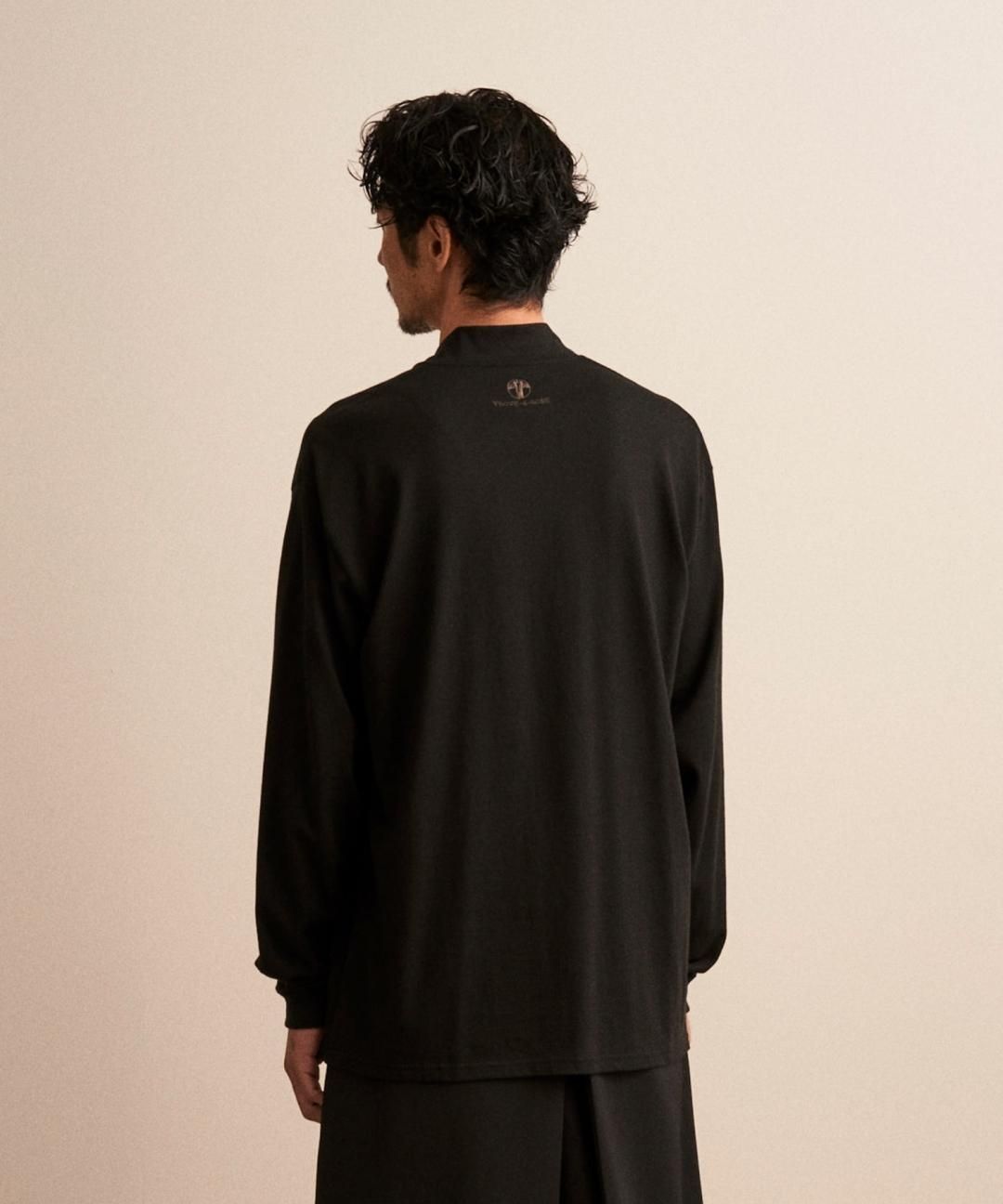 WAROBE / JUBAN LONG SLEEVE TEE / BLACK photo