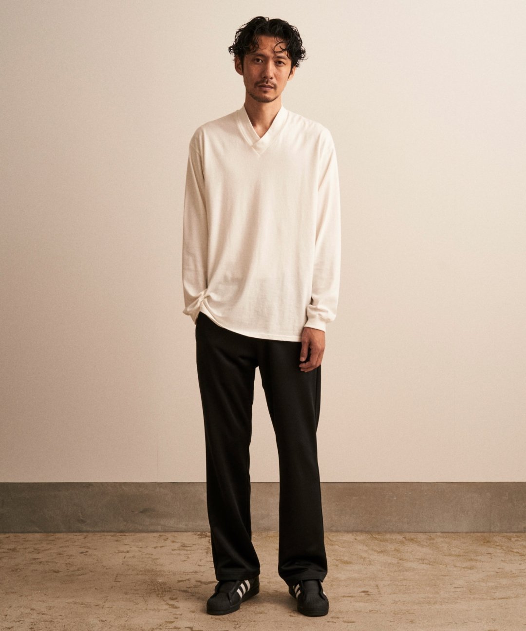 WAROBE / JUBAN LONG SLEEVE TEE / WHITE - TROVE SHOP OFFICIAL SITE