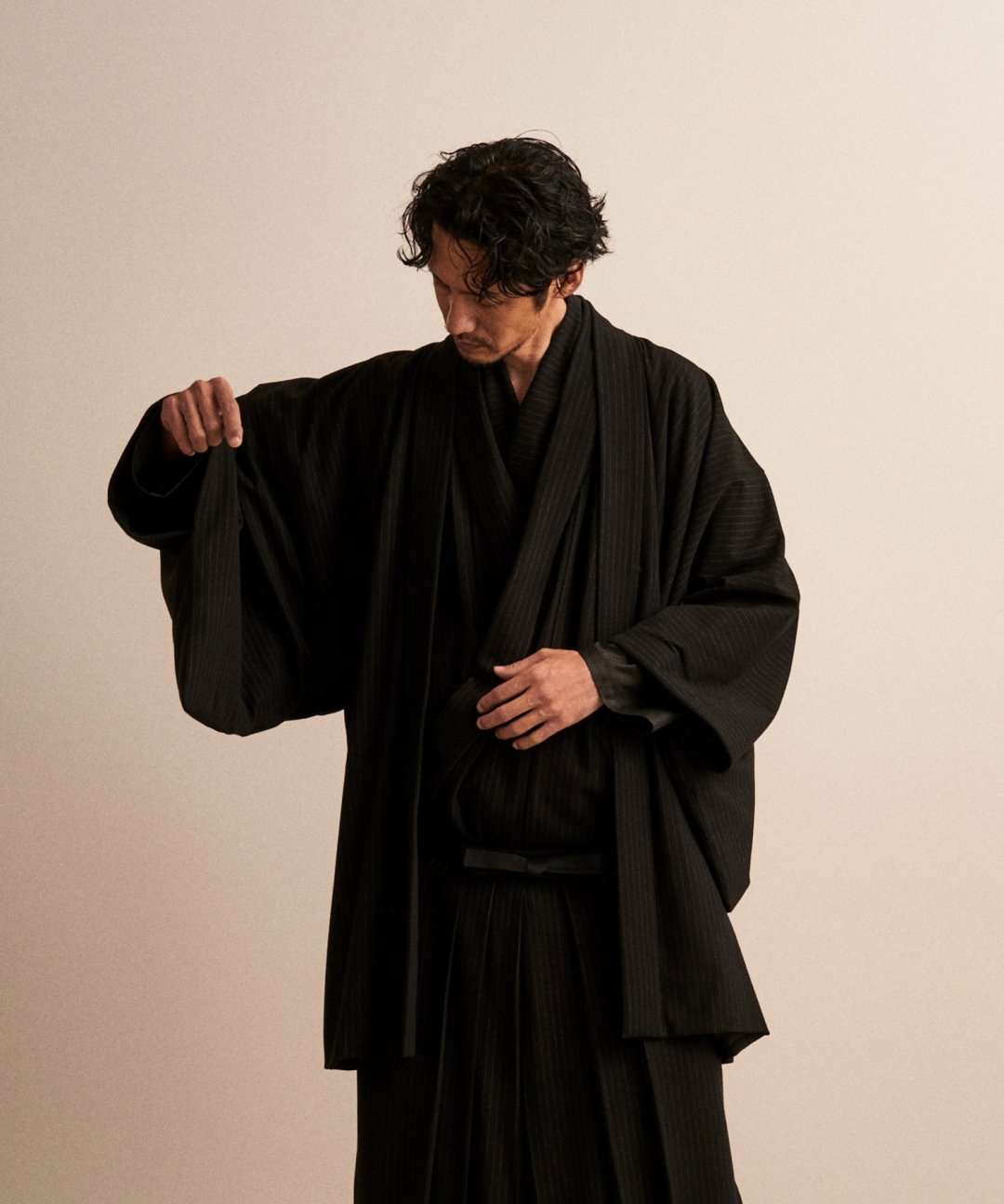 WAROBE / FLANNEL HAORI / BLACK - TROVE SHOP OFFICIAL SITE