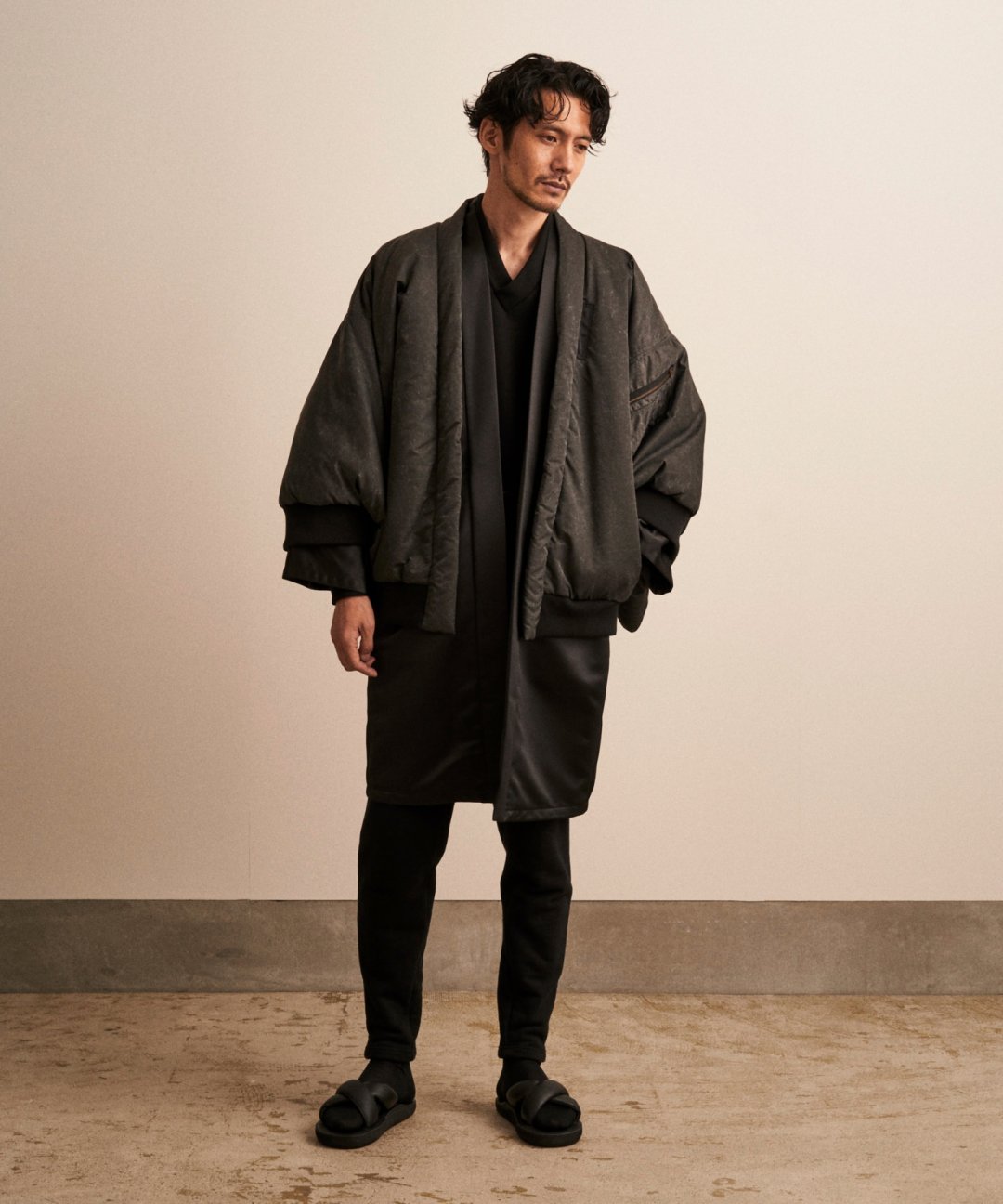 WAROBE / MA-1 HAORI / BLACK - TROVE SHOP OFFICIAL SITE