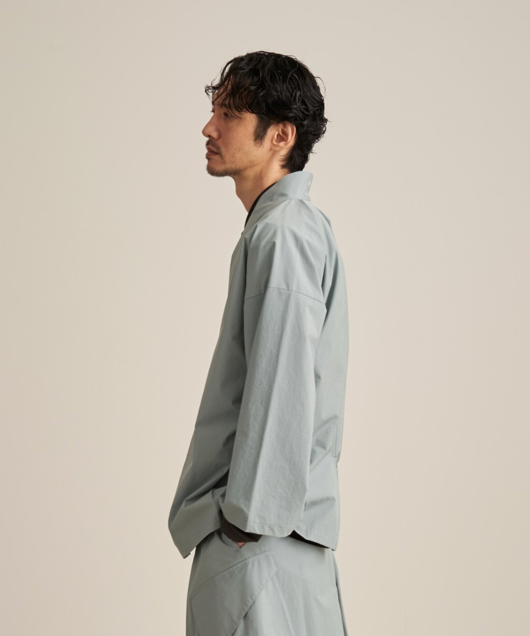 WAROBE / FEATHER WA Y SHIRT TECH / STEEL BLUE - TROVE SHOP