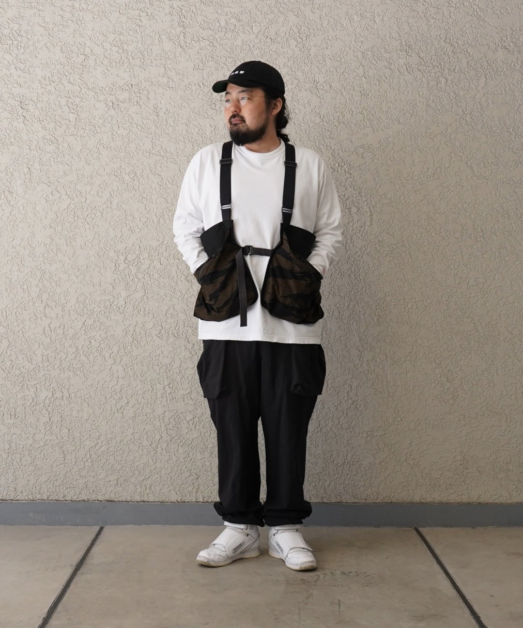 TROVE x ʸɧ / BIG POCKET CARGO PANTS ( TYPE EASY ) / BLACK photo