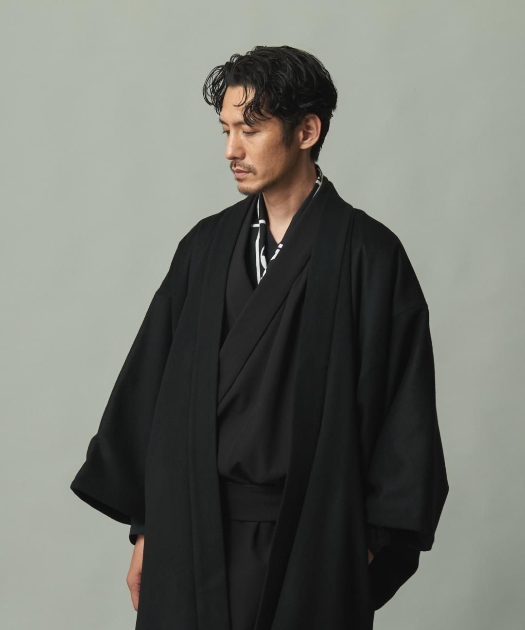 WAROBE x TROVE / TENUGUI ( chusen dyed ) / BLACK x WHITE photo