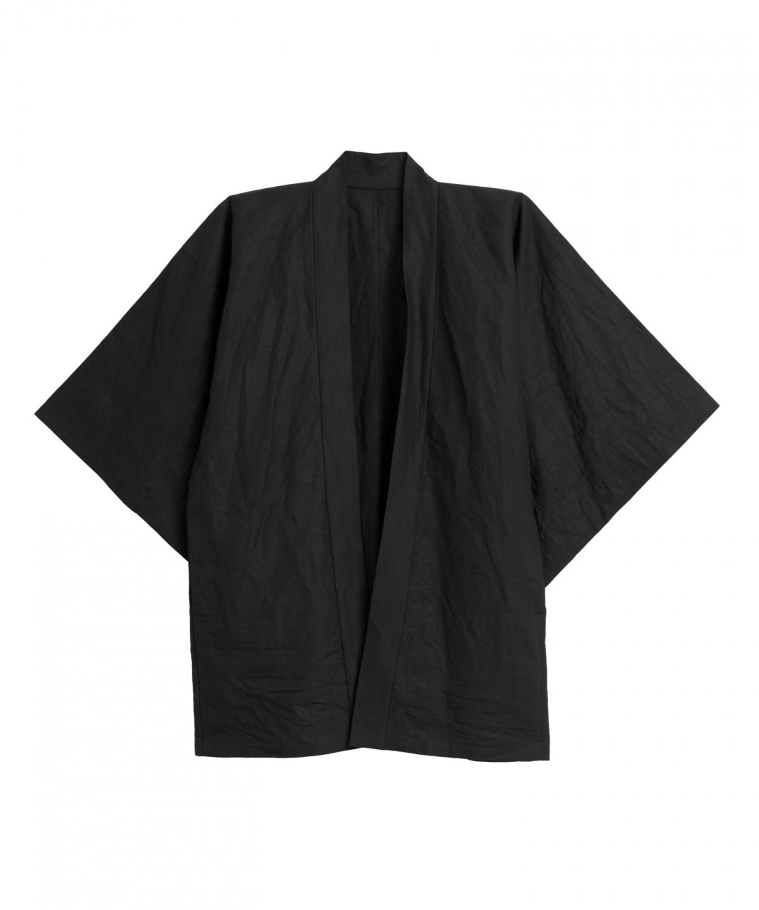 WAROBE / WASHI LINEN HAORI / BLACK photo