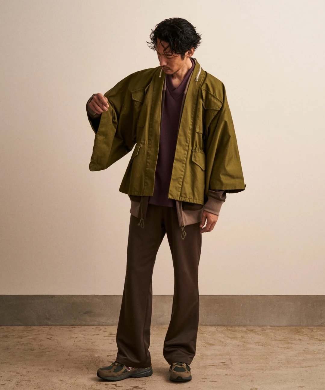 WAROBE / WA-65 HAORI / OLIVE DRAB photo