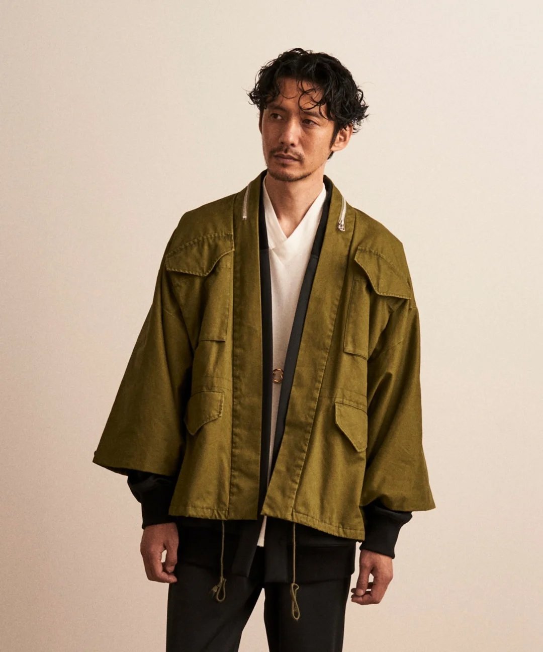 WAROBE / WA-65 HAORI / OLIVE DRAB photo