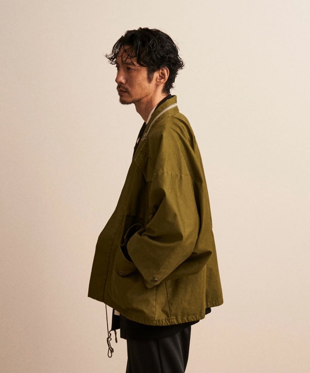 WAROBE / WA-65 HAORI / OLIVE DRAB photo