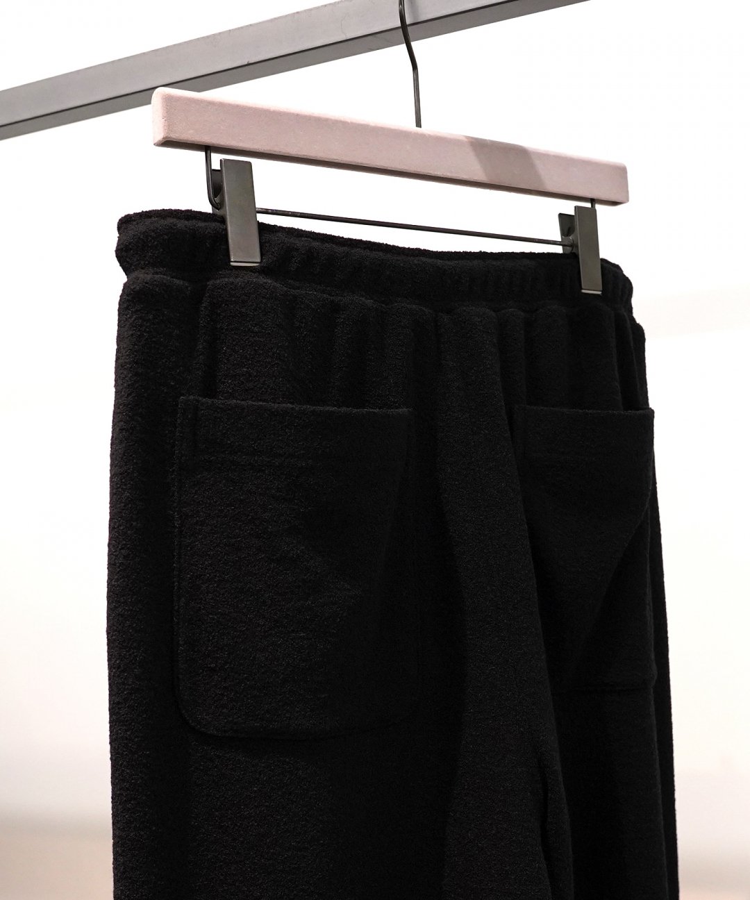 TROVE / WOOLLY KNIT EASY PANTS / BLACK photo