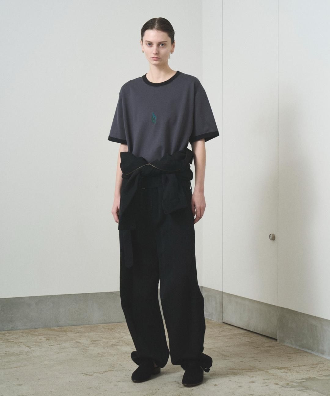 TROVE / WOOL LINEN JUMP SUIT / BLACK photo