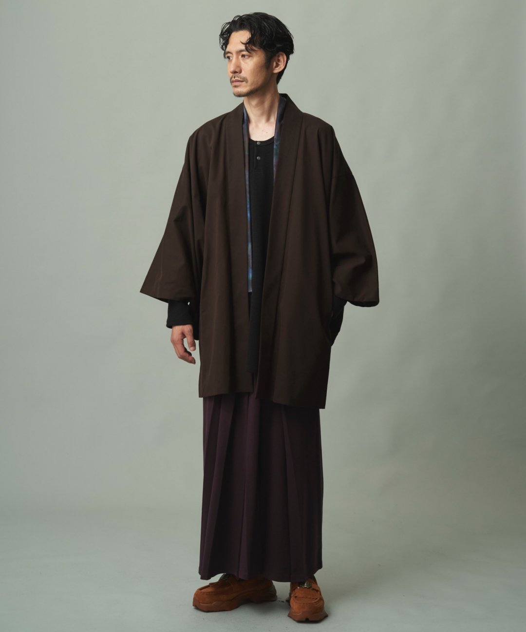 WAROBE / C.D HAORI / DARK BROWN photo