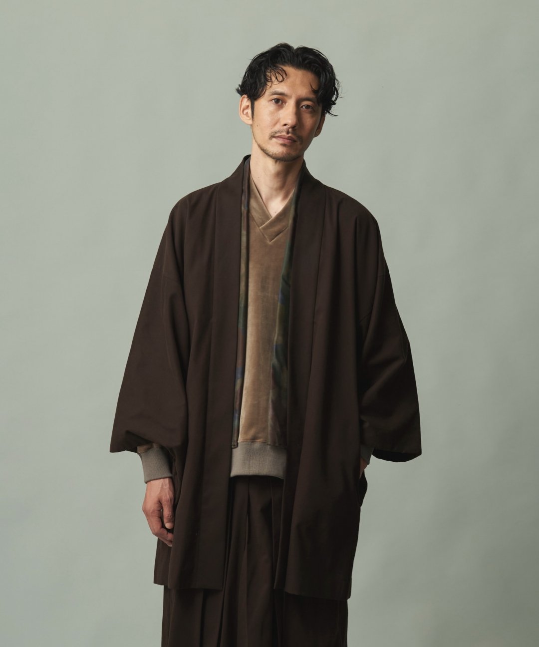 WAROBE / C.D HAORI / DARK BROWN photo