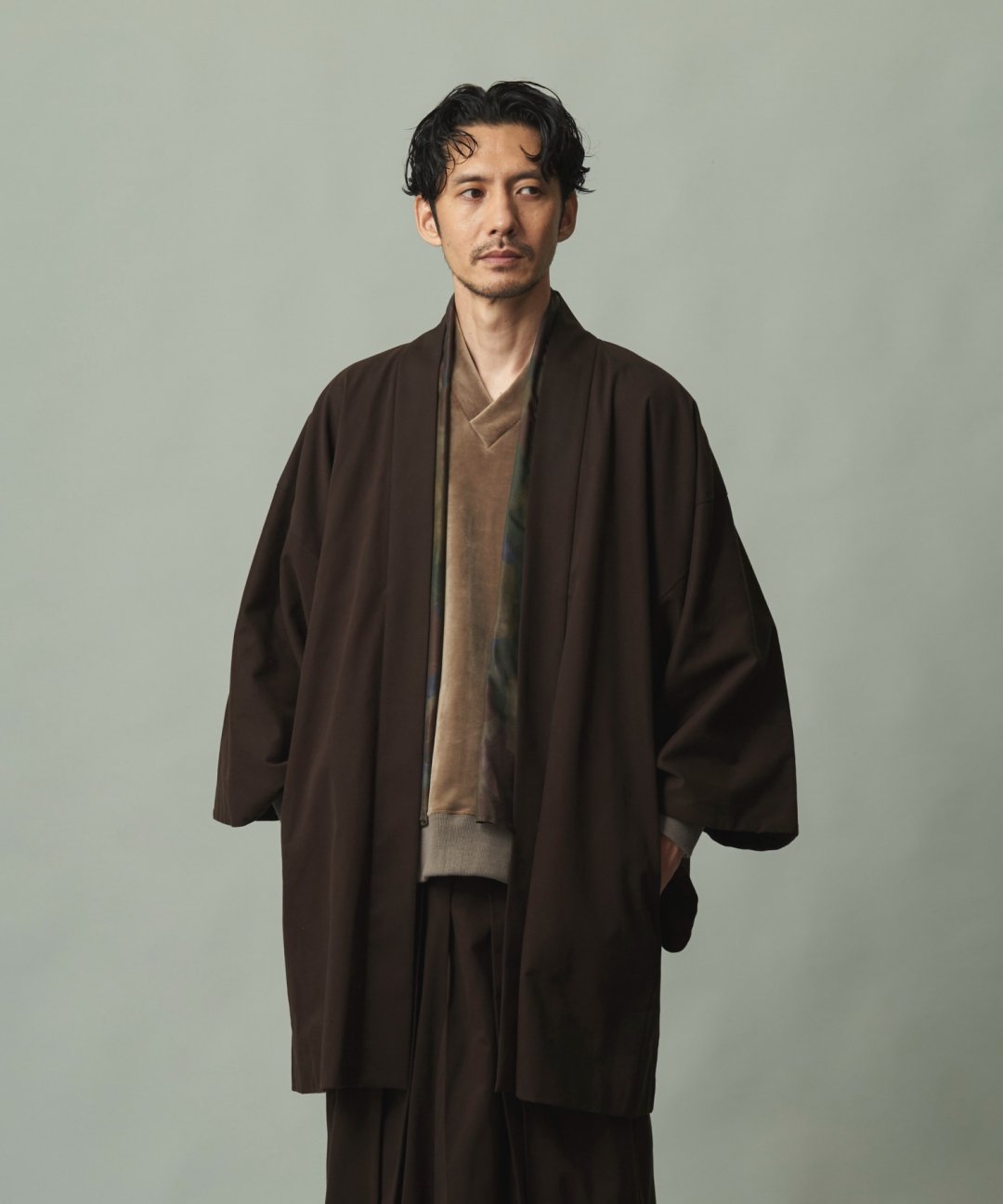 WAROBE / C.D HAORI / DARK BROWN photo