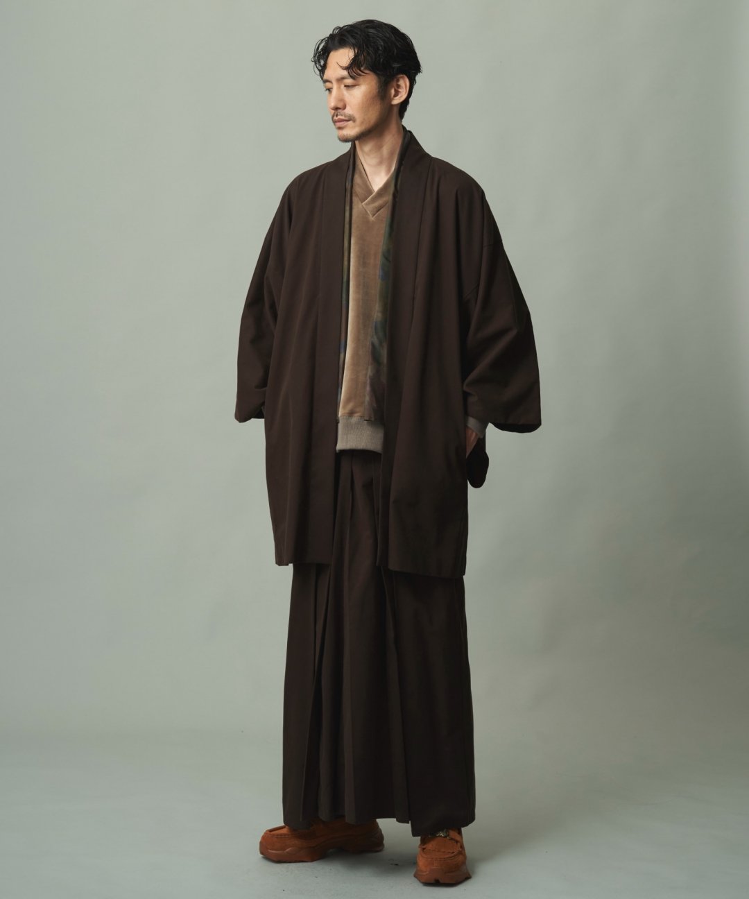 WAROBE / C.D HAORI / DARK BROWN photo