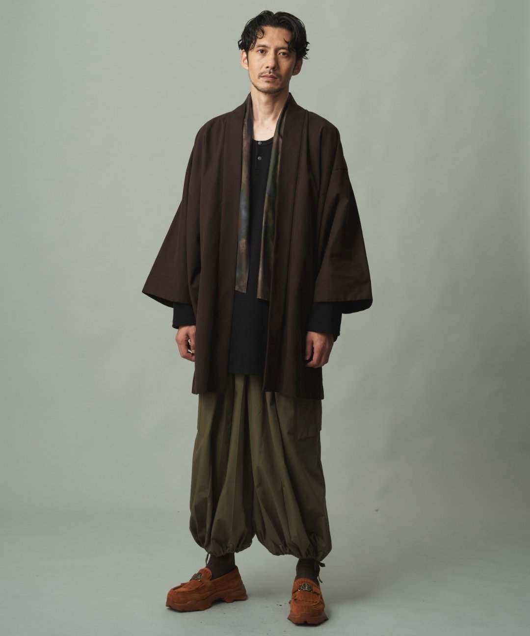 WAROBE / C.D HAORI / DARK BROWN photo