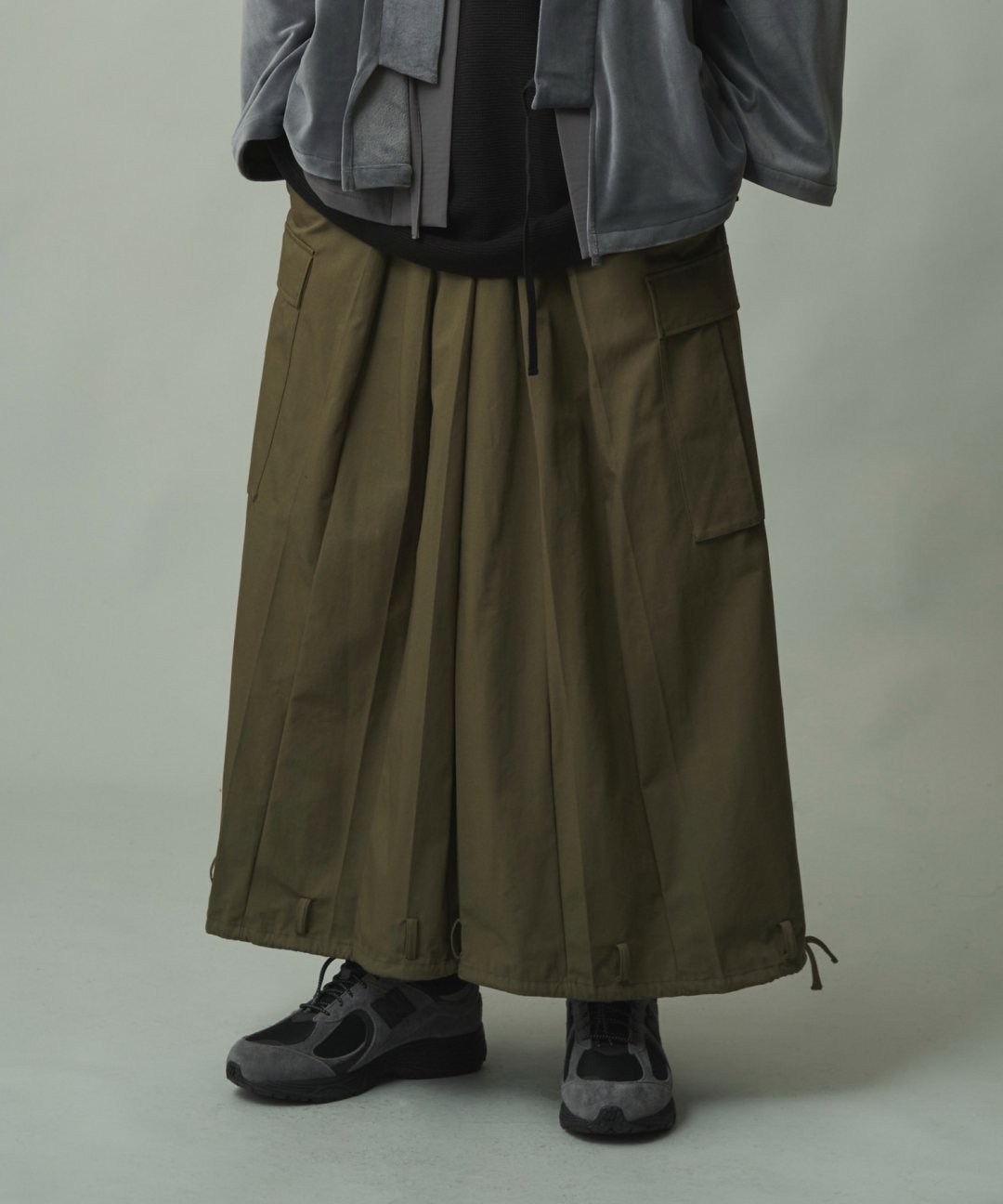 WAROBE / CARGO HAKAMA / OLIVE DRAB photo