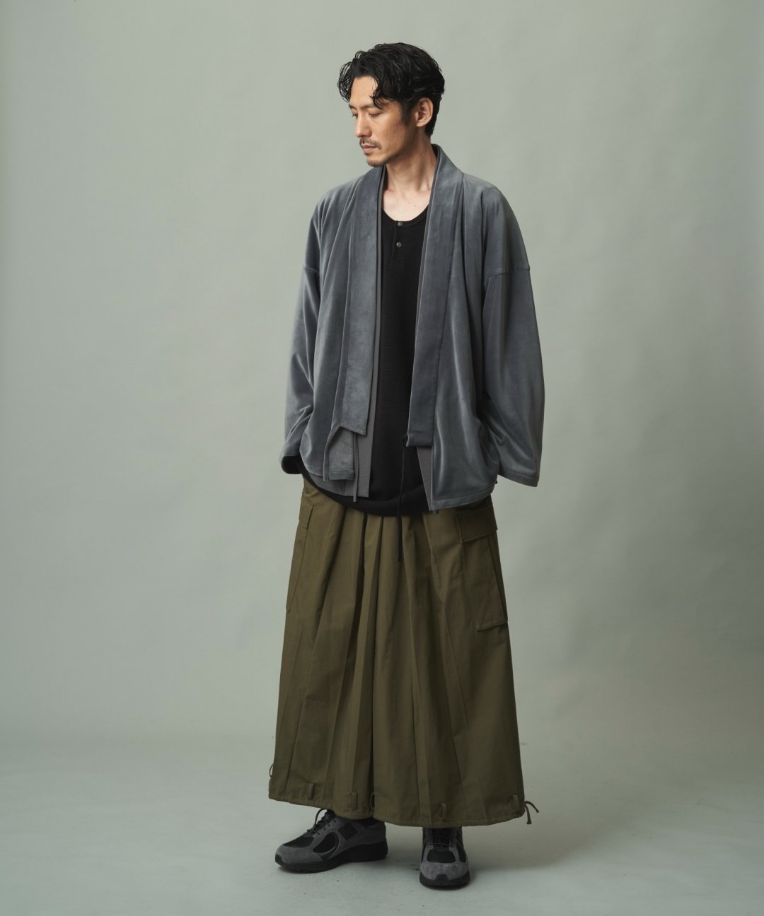 WAROBE / CARGO HAKAMA / OLIVE DRAB photo