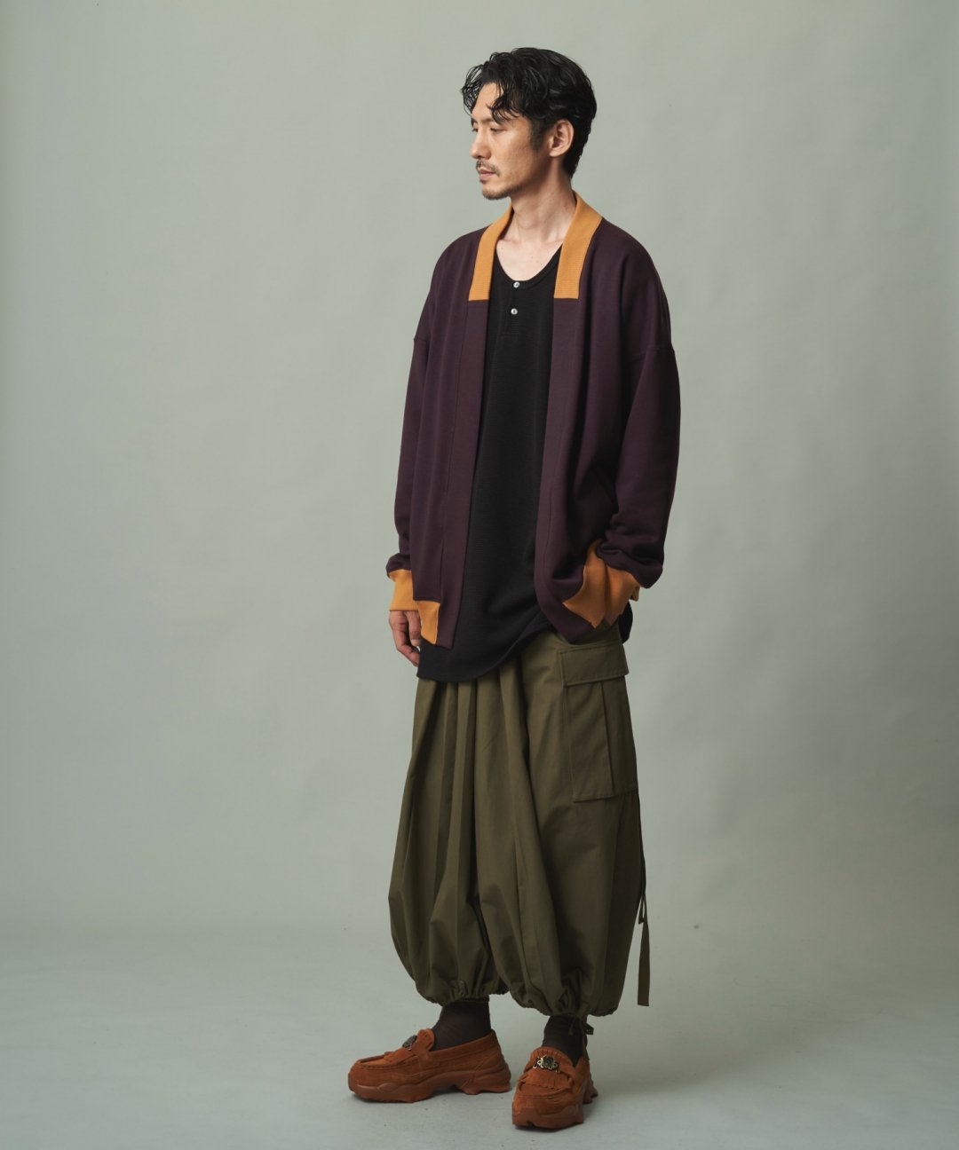 WAROBE / CARGO HAKAMA / OLIVE DRAB photo