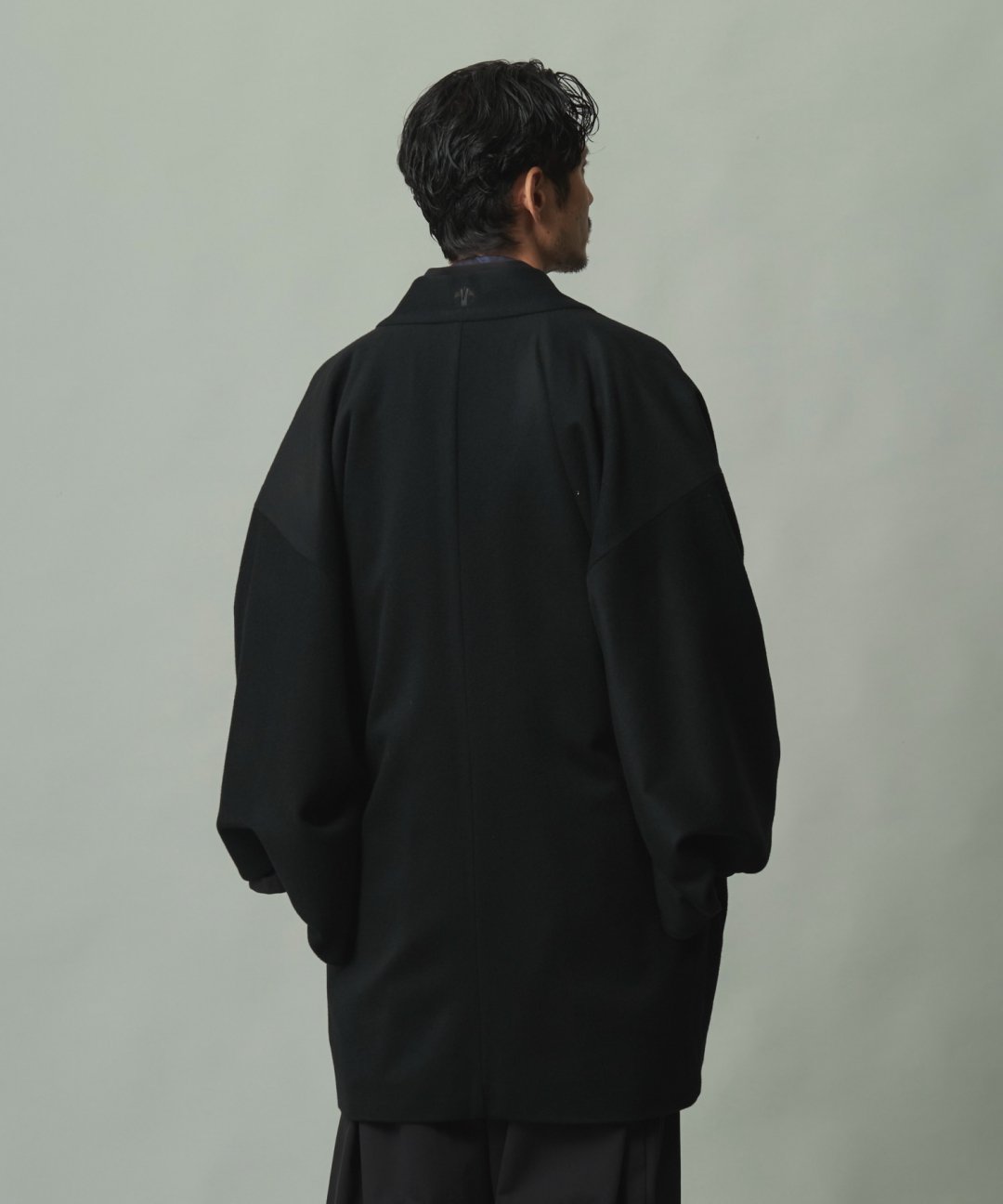 WAROBE / WOOL BEAVER HAORI / BLACK photo