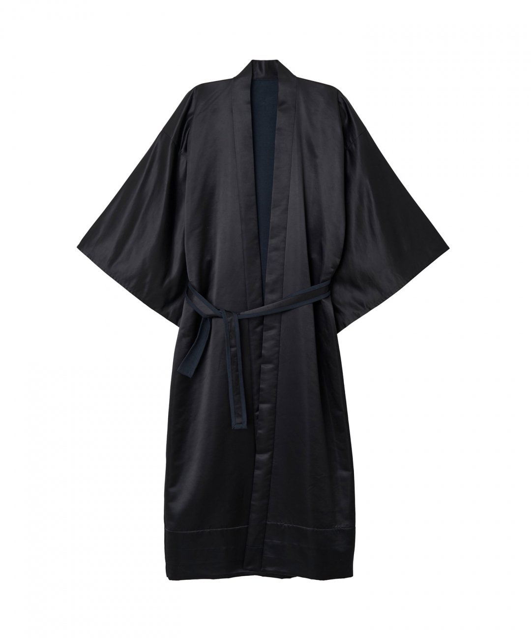 WAROBE / KIMONO GOWN / BLACK photo