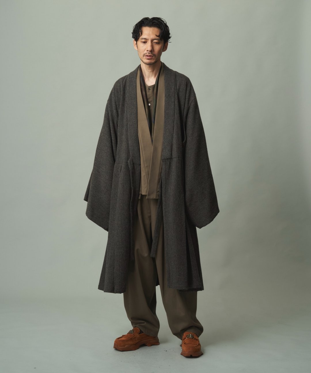 WAROBE / HOUI COAT / MIX CHARCOAL photo