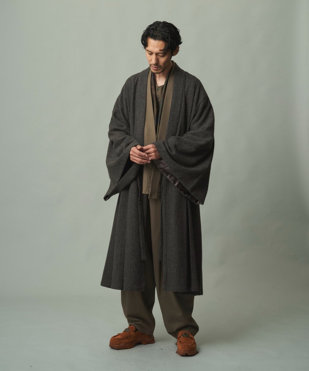 WAROBE / HOUI COAT / MIX CHARCOAL photo