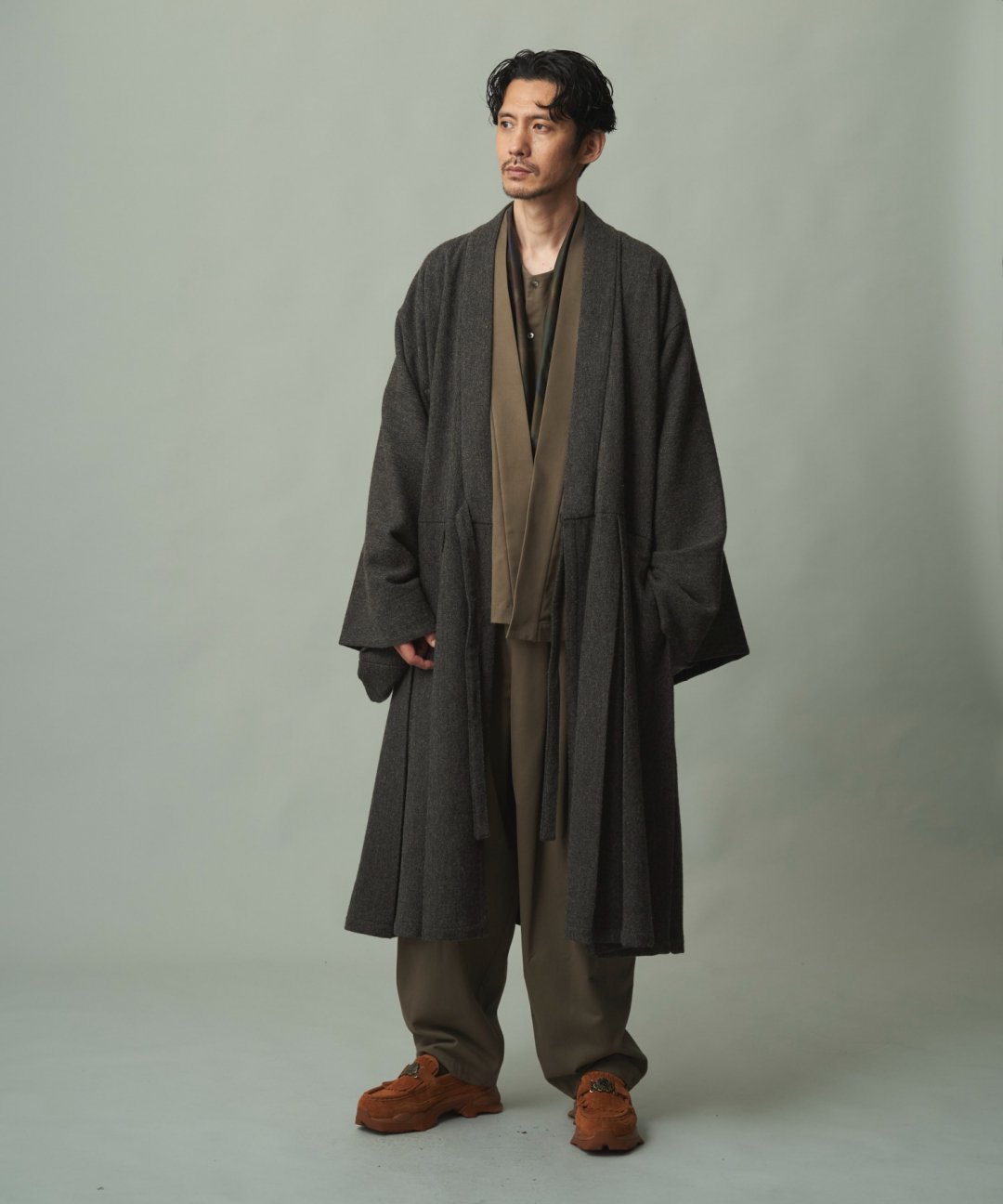 WAROBE / HOUI COAT / MIX CHARCOAL photo