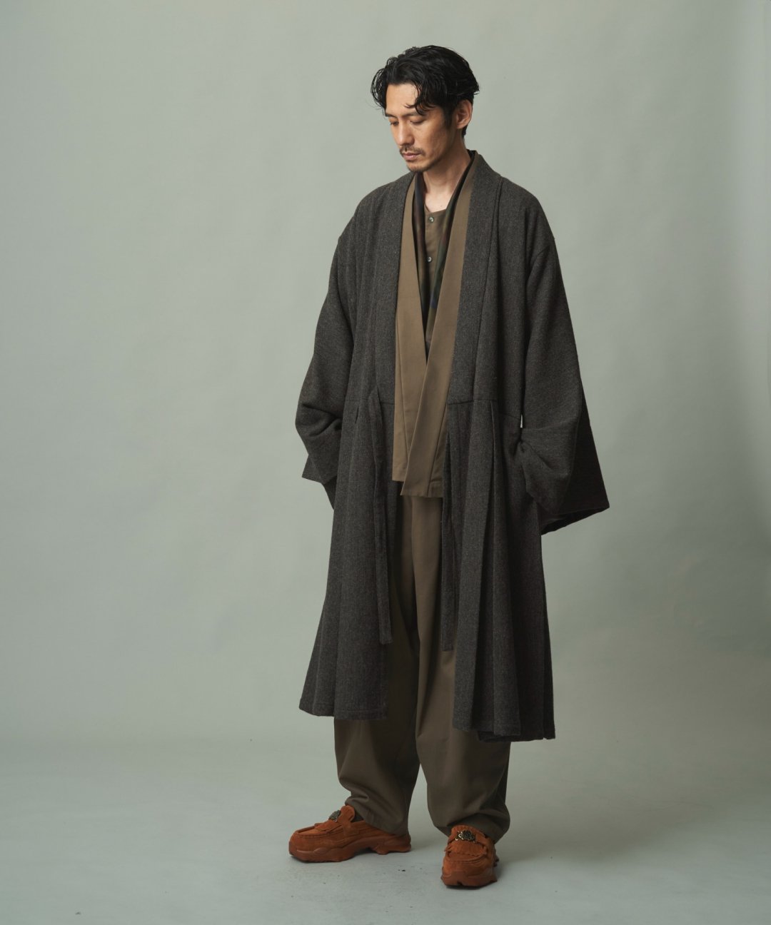 WAROBE / HOUI COAT / MIX CHARCOAL photo