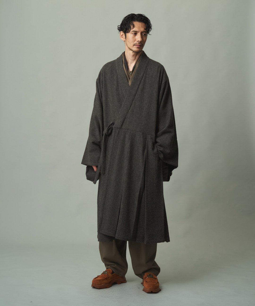 WAROBE / HOUI COAT / MIX CHARCOAL photo