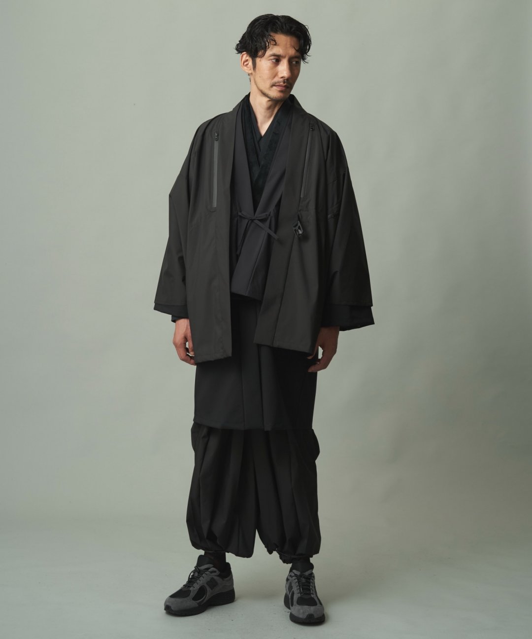 ڿǯ12 ŹƬȯWAROBE / SOFT THREE LAYER EASY HAKAMA TECH ( LEVEL6 ) / BLACK photo