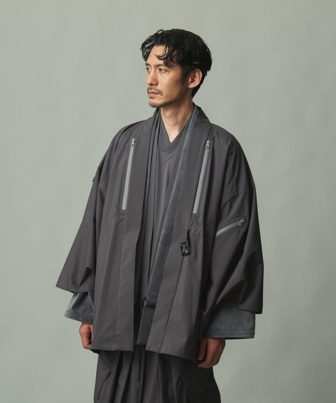 WAROBE / SOFT THREE LAYER HAORI TECH ( LEVEL6 ) / GRAY photo