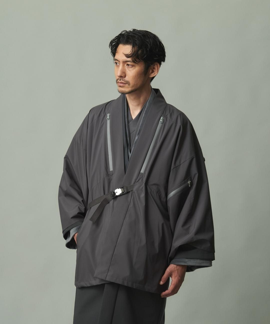 WAROBE / SOFT THREE LAYER HAORI TECH ( LEVEL6 ) / GRAY photo