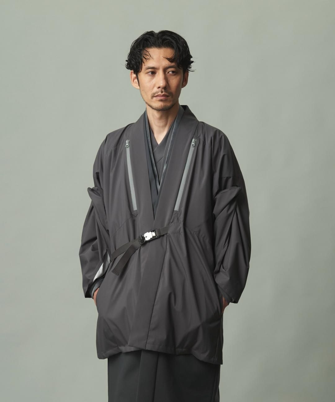 WAROBE / SOFT THREE LAYER HAORI TECH ( LEVEL6 ) / GRAY photo