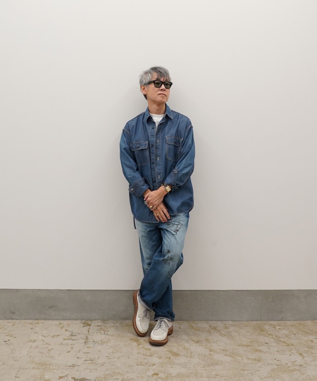 ͽʡTROVE x SHINSUKE KAWAHARA / WORK SHIRT / NAVY photo