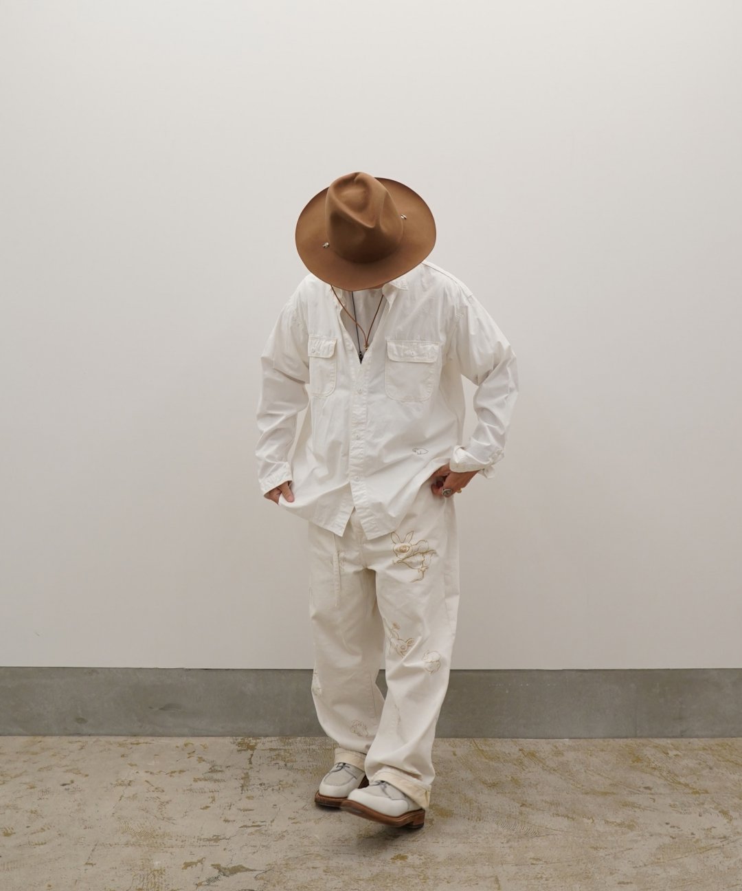 ͽʡTROVE x SHINSUKE KAWAHARA / WORK SHIRT / WHITE photo