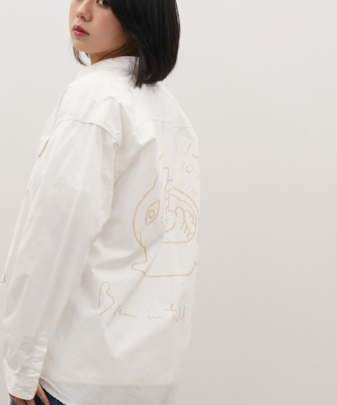 ͽʡTROVE x SHINSUKE KAWAHARA / WORK SHIRT / WHITE photo