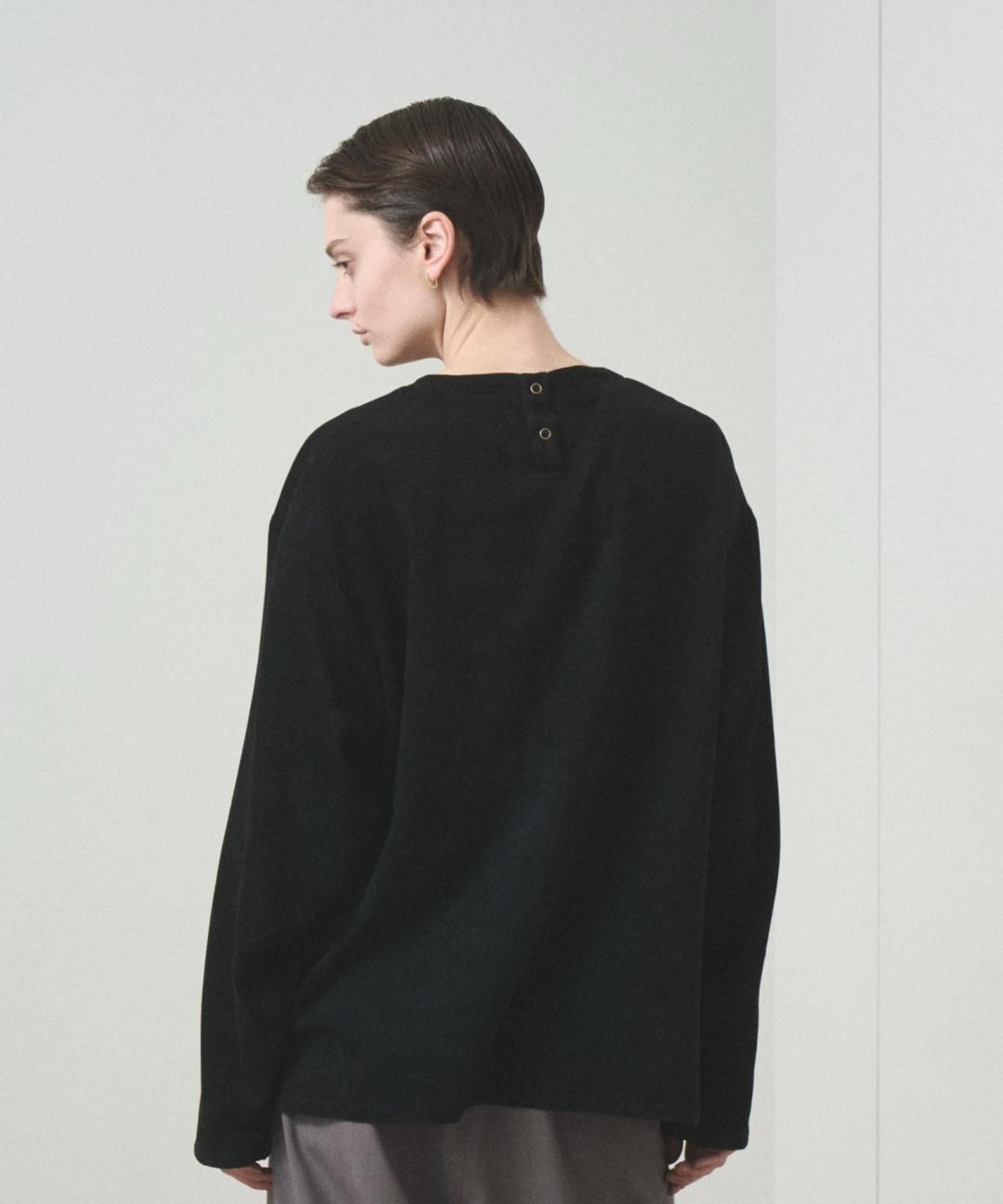 PRE-ORDERTROVE / MICRO SUEDE PULLOVER / BLACK photo