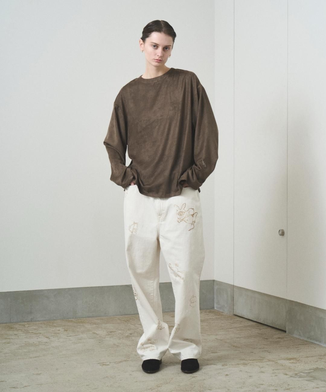 PRE-ORDERTROVE / MICRO SUEDE PULLOVER / ASH GRAY photo