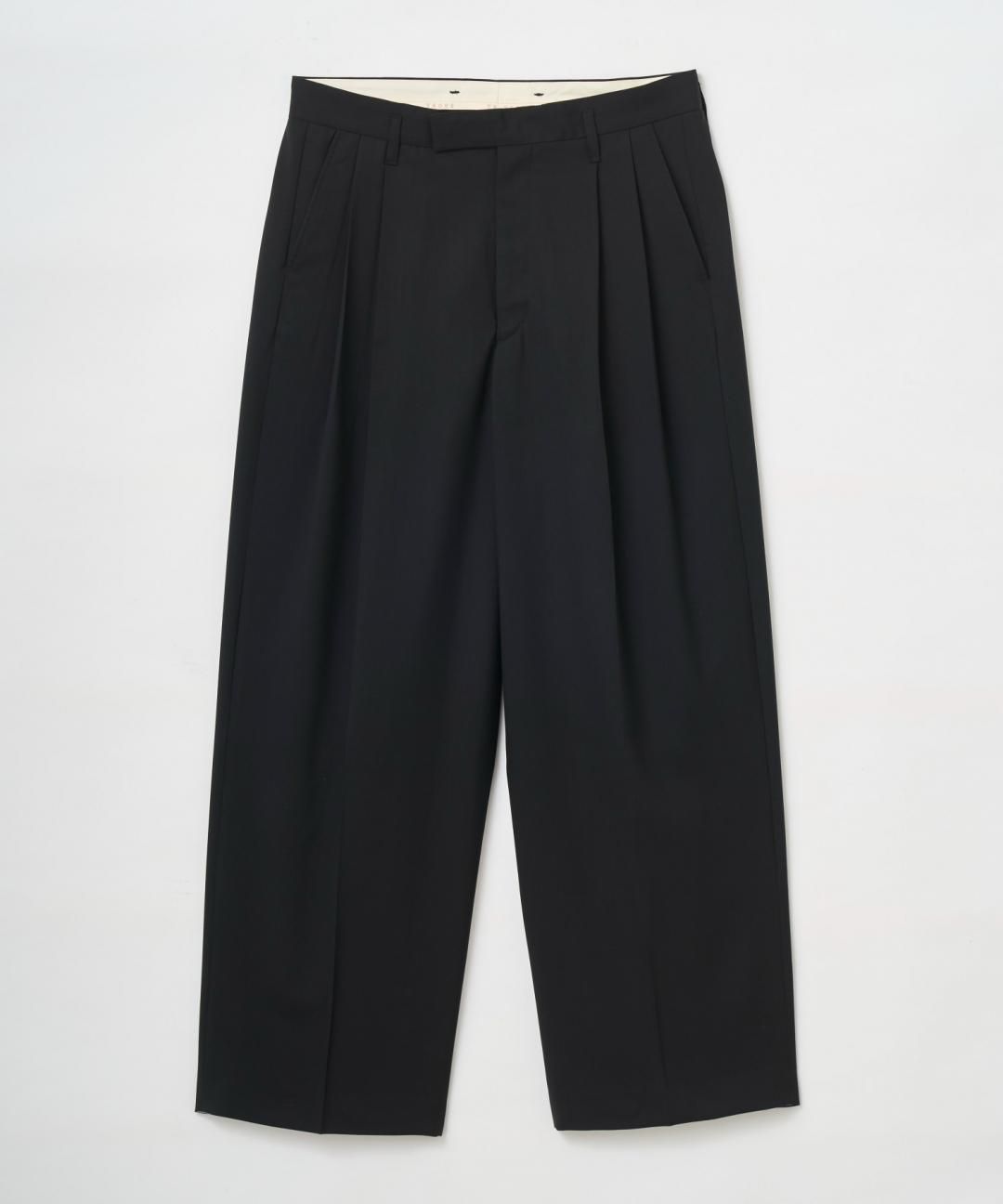 PRE-ORDERTROVE / WIDE TROUSERS / BLACK photo