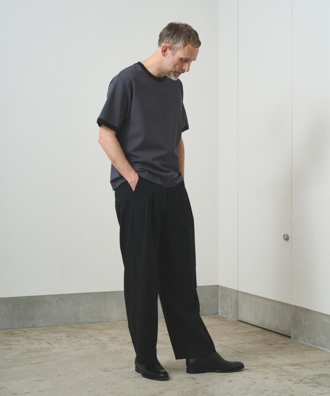 PRE-ORDERTROVE / WIDE TROUSERS / BLACK photo