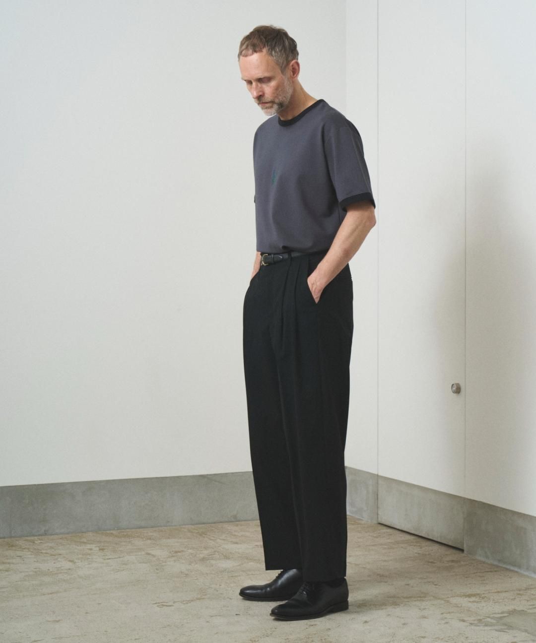 PRE-ORDERTROVE / WIDE TROUSERS / BLACK photo