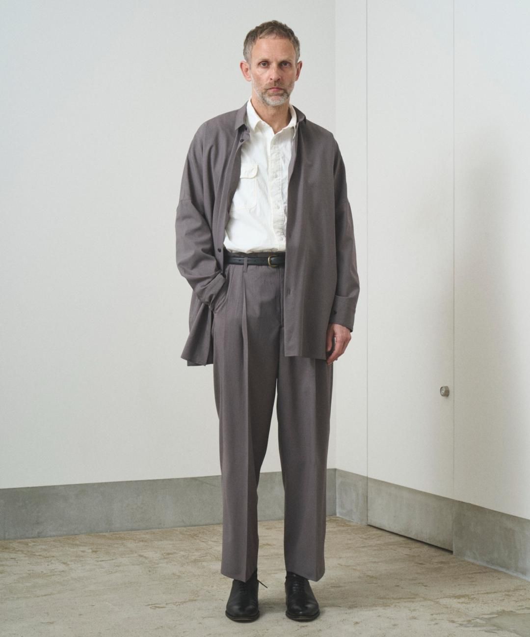 PRE-ORDERTROVE / WIDE TROUSERS / GREGE photo