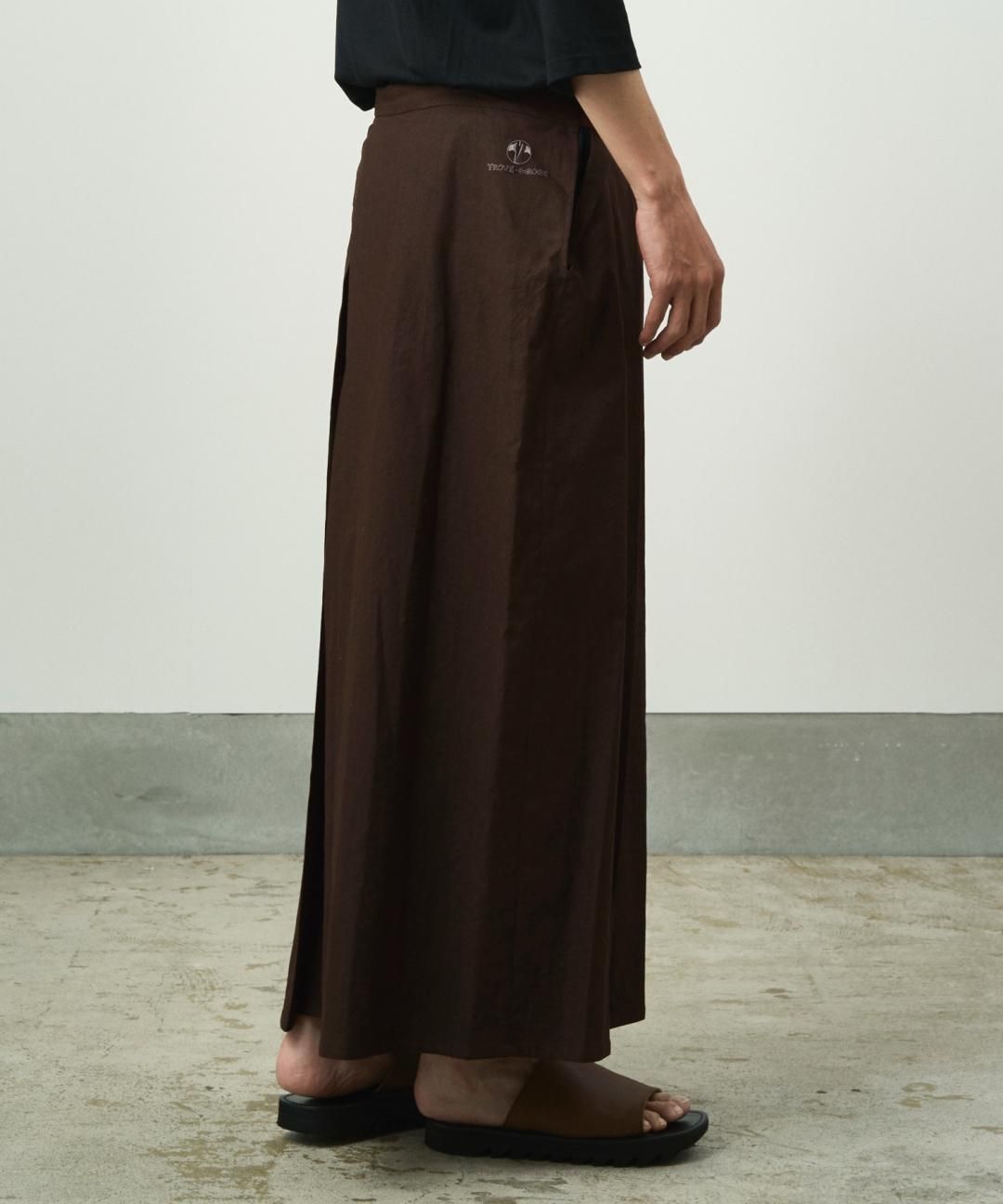 WAROBE / COTTON LINEN HAKAMA / BROWN photo