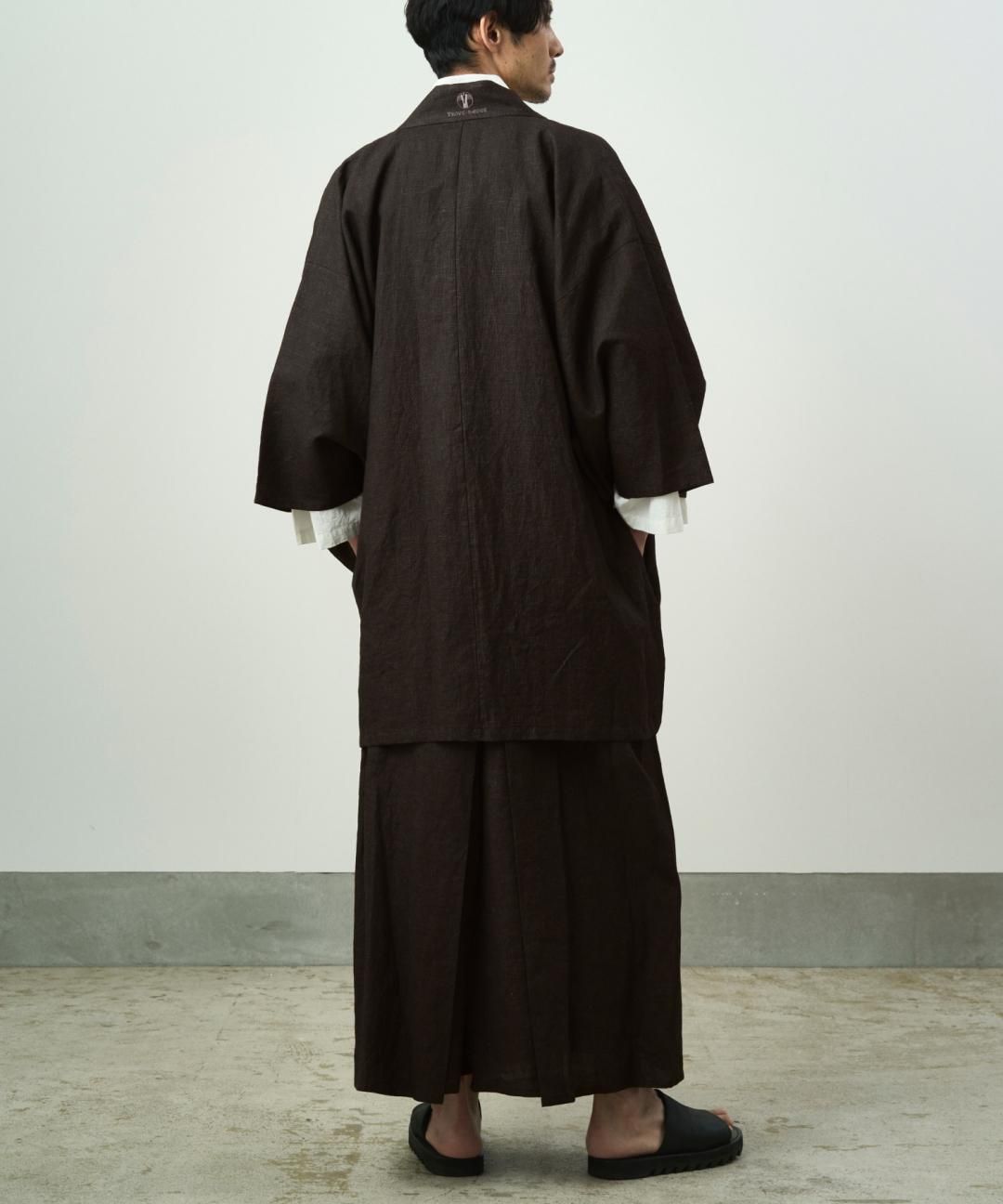 WAROBE / MUD DYEING COTTON HAKAMA / BLACK photo