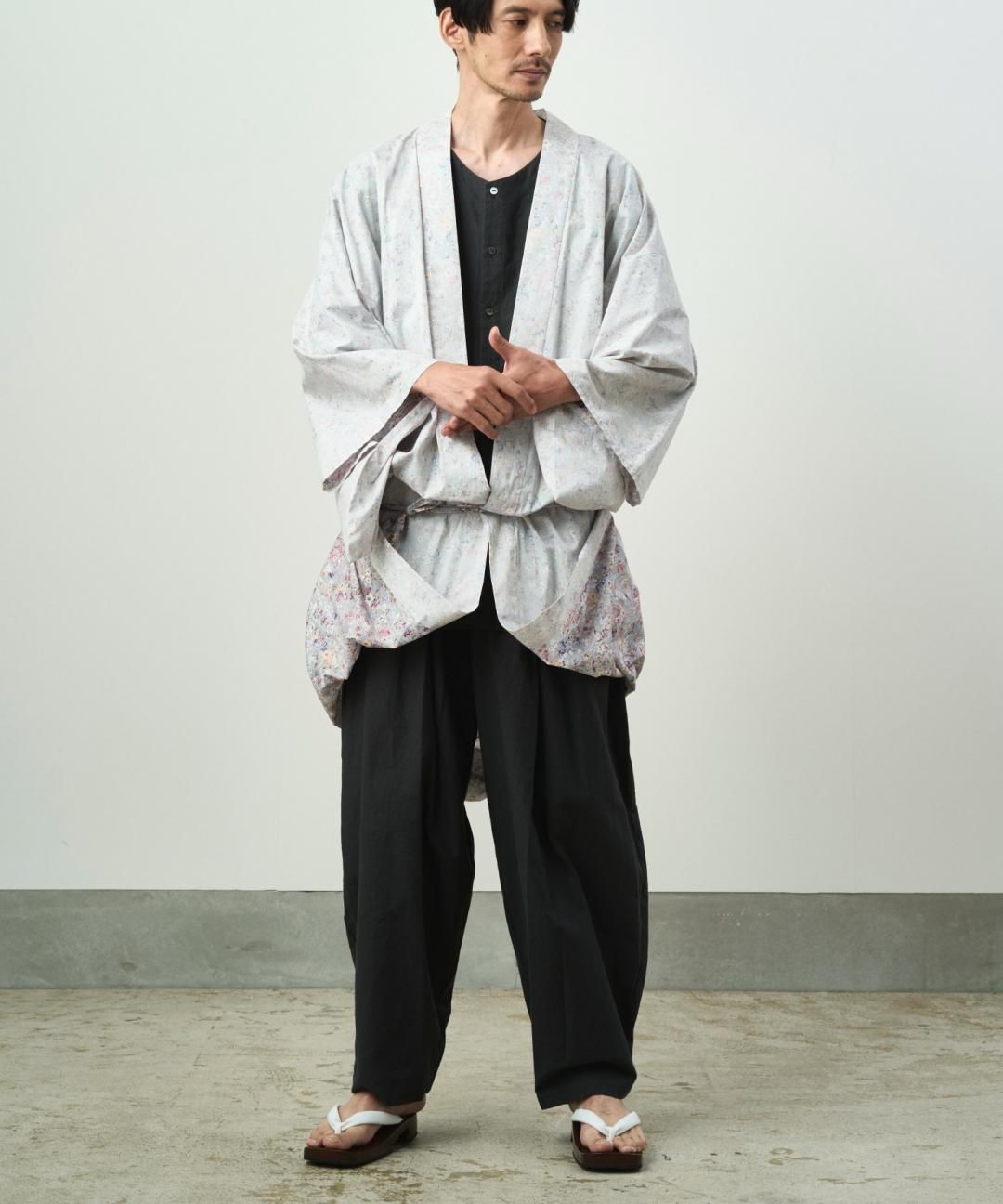 PRE-ORDERWAROBE / LIBERTY KIMONO GOWN / LIGHT GRAY photo