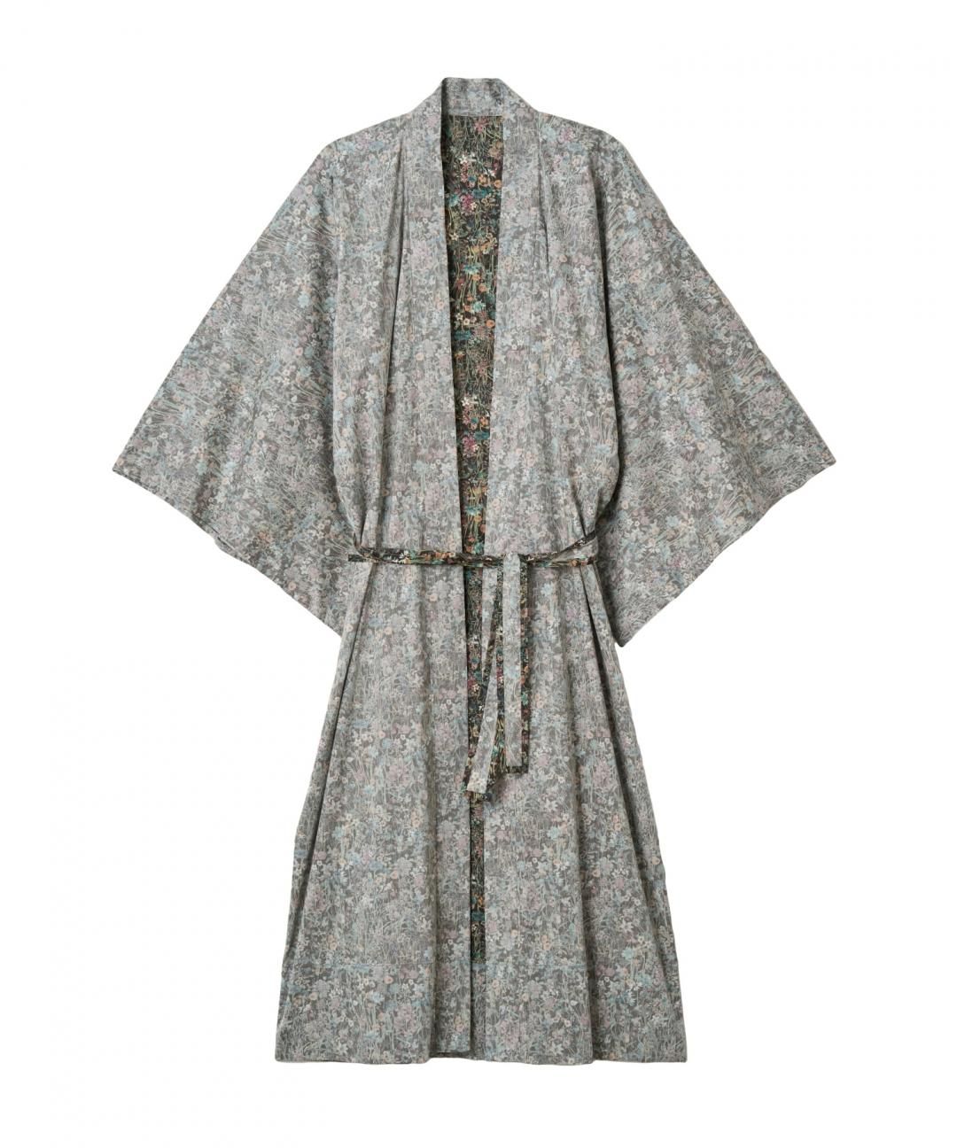WAROBE / LIBERTY KIMONO GOWN / BLACK photo