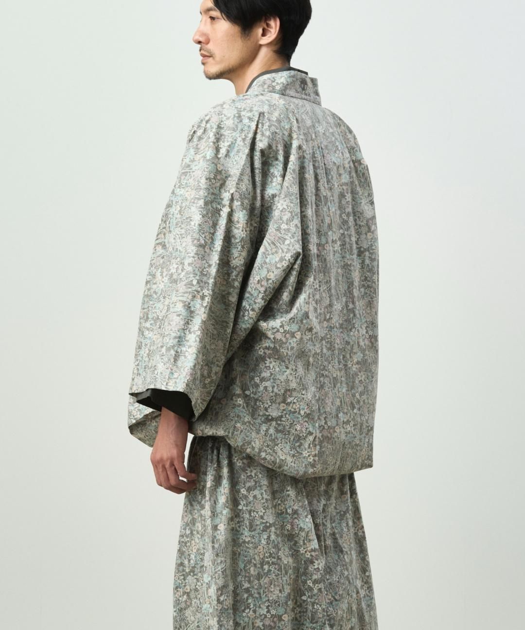 WAROBE / LIBERTY KIMONO GOWN / BLACK photo