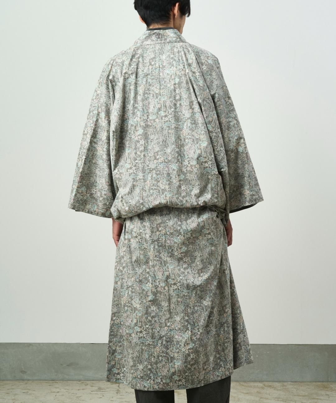 WAROBE / LIBERTY KIMONO GOWN / BLACK photo