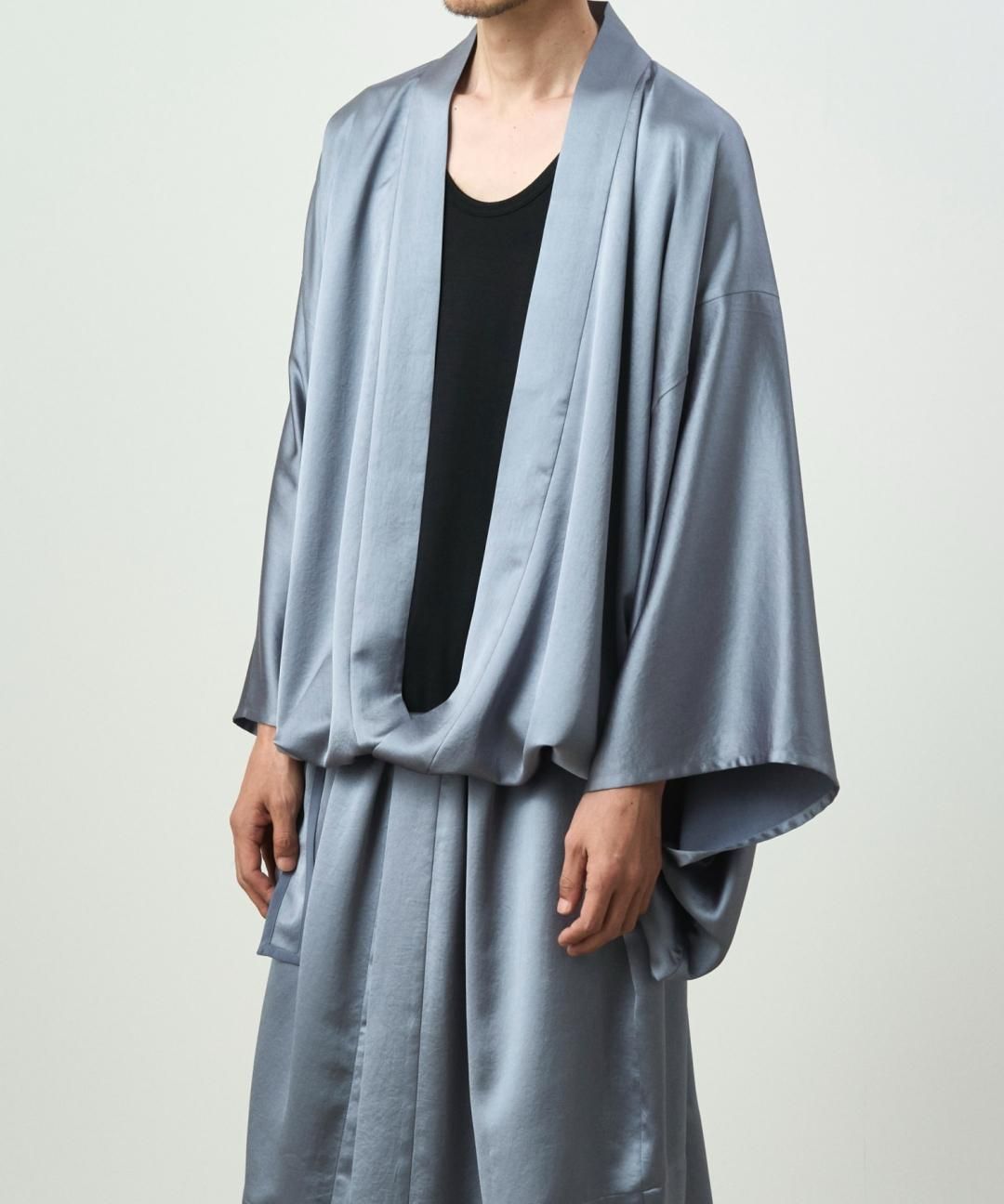 PRE-ORDERWAROBE / KIMONO GOWN / BLUE GRAY photo