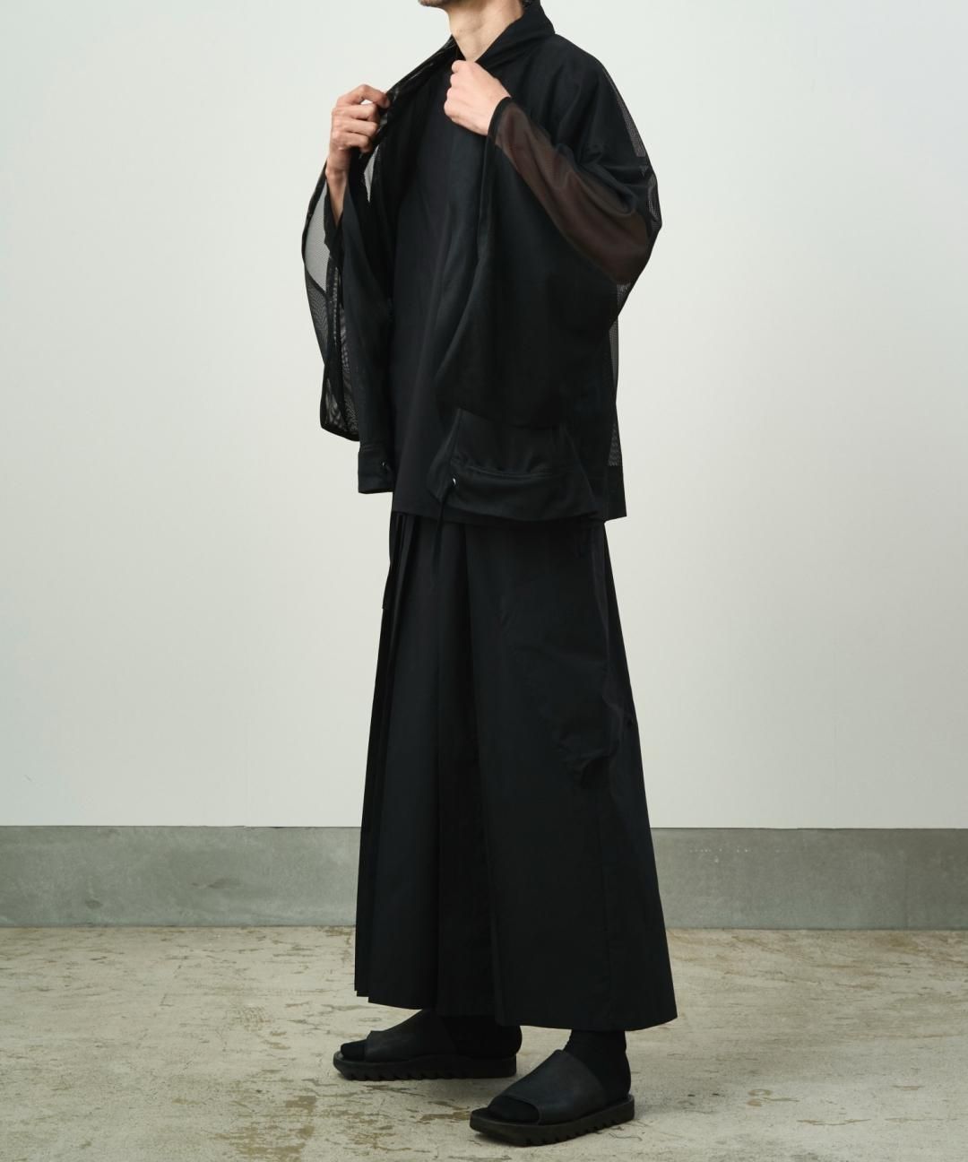 PRE-ORDERWAROBE / TAN HAORI MESH / BLACK photo